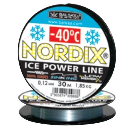 Леска зимняя -40С BALSAX Nordix 0,08мм/0,88кг/30м