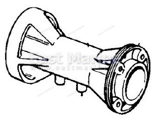 Корпус подшипников редуктора Johnson 2, 3 cyl (75-06)