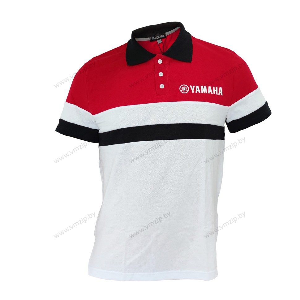 Поло красная/белая Classic, р.L. 90798-C04RD-LG