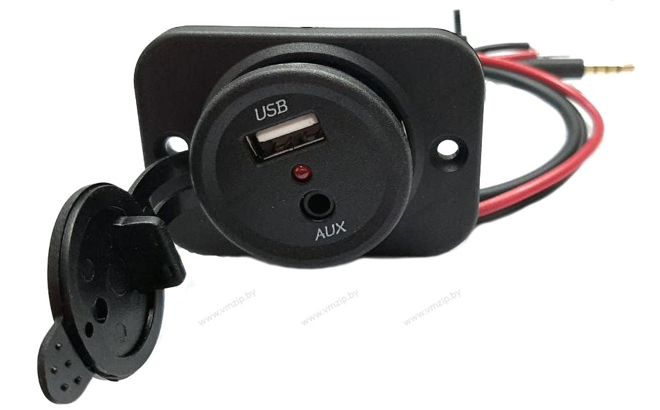Разъем эл. с заглушкой, 1 выход USB,AUX SF50892-3