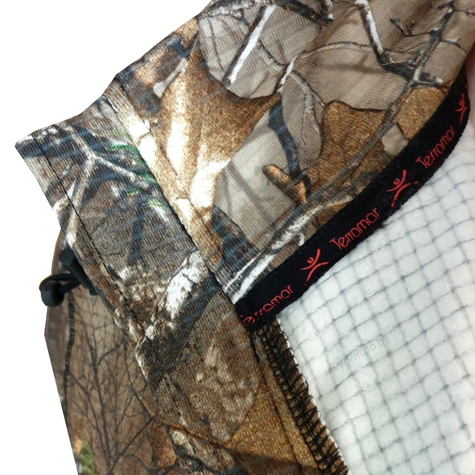 Толстовка с капюшоном TERRAMAR Black+RealTree L р.48-50 камуфляж/лес