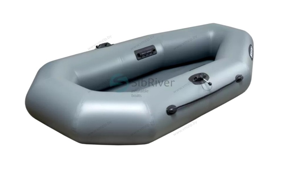 Лодка надувная гребная Skiff-205 серый