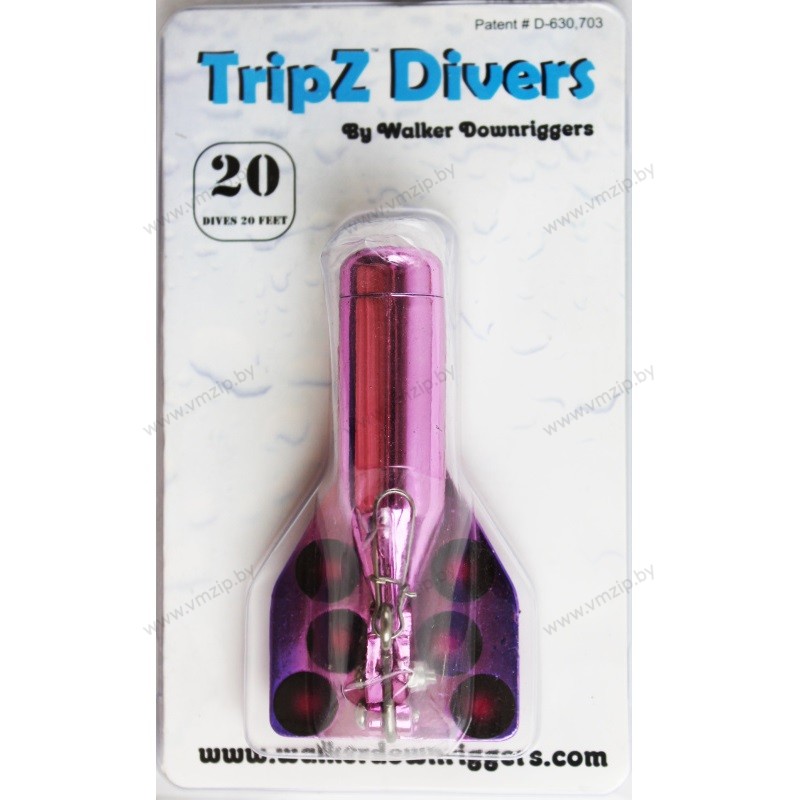 Заглубитель Walker TripZ Divers 6,1м (Nuclear Pink)