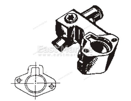 Корпус термостата Mercruiser V8 Big Block 13520