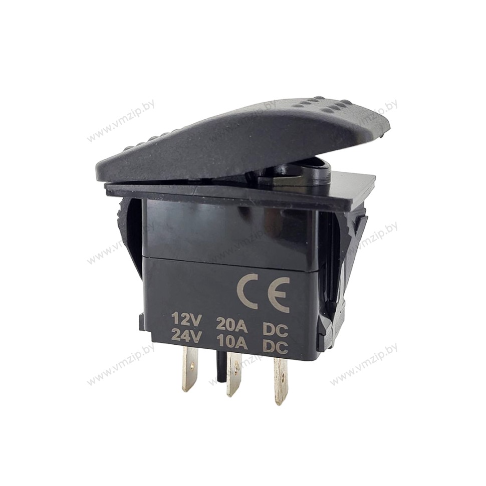 Включатель On-Off-On, SPDT, 12V, 20A SF50706-3-4P-A2BW