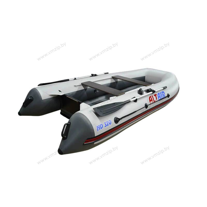 Лодка надувная моторная ALTAIR HD320 с НДНД белый/серый
