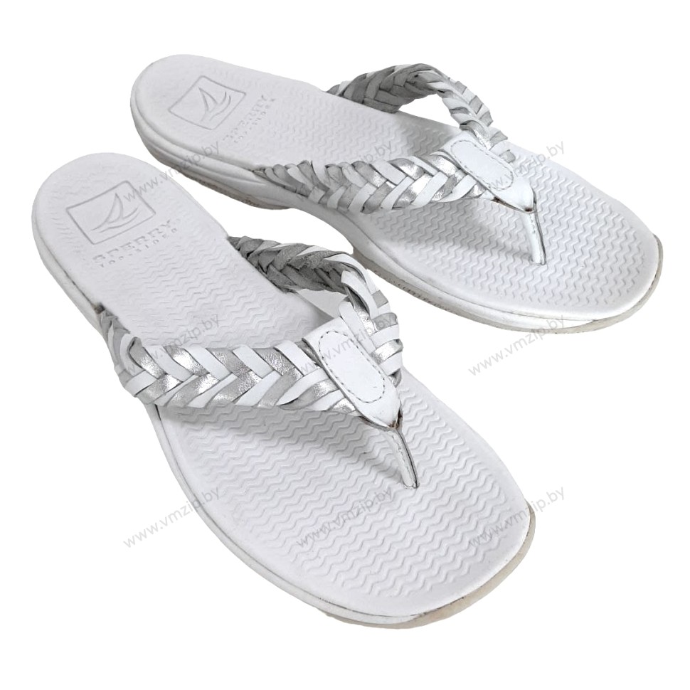 Сланцы женские White/Silver W/Thongs 9494691