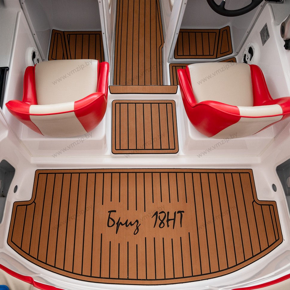 Палубное покрытие Eva-Teak серое/черное для Бриз-18HT (кокпит)