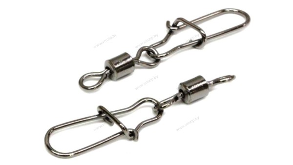 Карабин с вертлюгом DAIWA Fast Lock Swivel 1/0 тест:42кг уп. 10шт