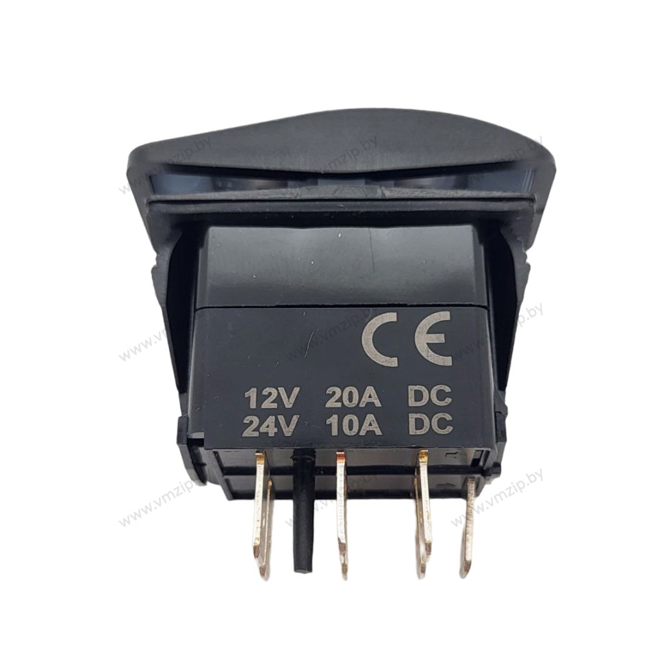 Включатель (On)-Off-(On), DPDT, 12V, 20A SF50714-5-7P-A4BW
