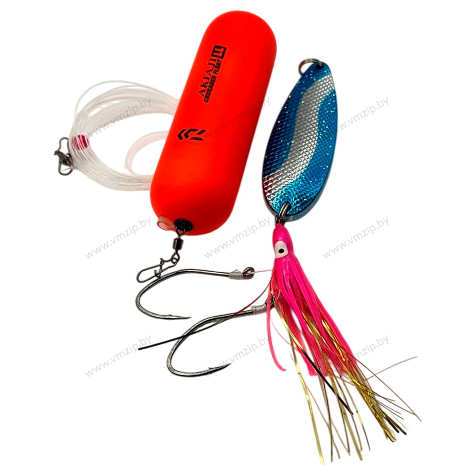 Оснастка на кету DAIWA AKIAJI CRUSADER FLOAT LL 50-60гр/блесна 45гр