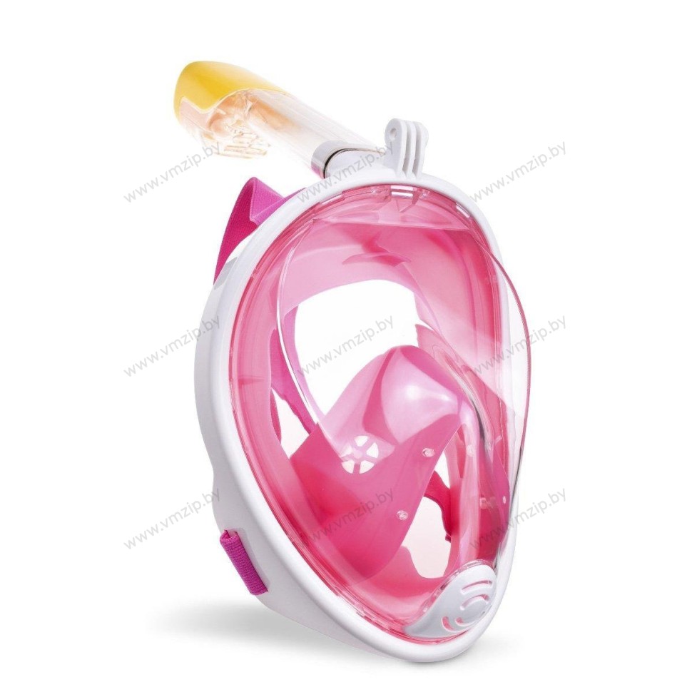Маска с трубкой FREE BREATH, розовая, размер L-XL SF70584-2P