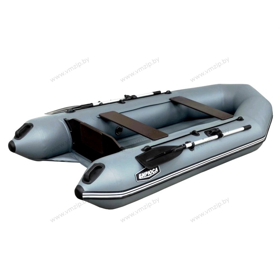 Лодка надувная моторная Бирюса-325 серый 3,25м