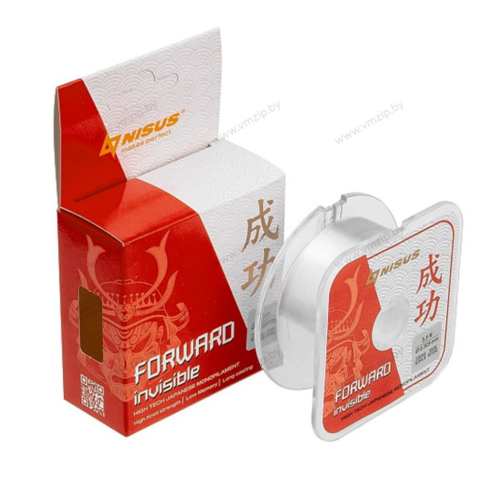 Леска монофильная NISUS FORWARD Invisible 0,60мм/300м/23,9кг Nylon (N-FI-060-300)