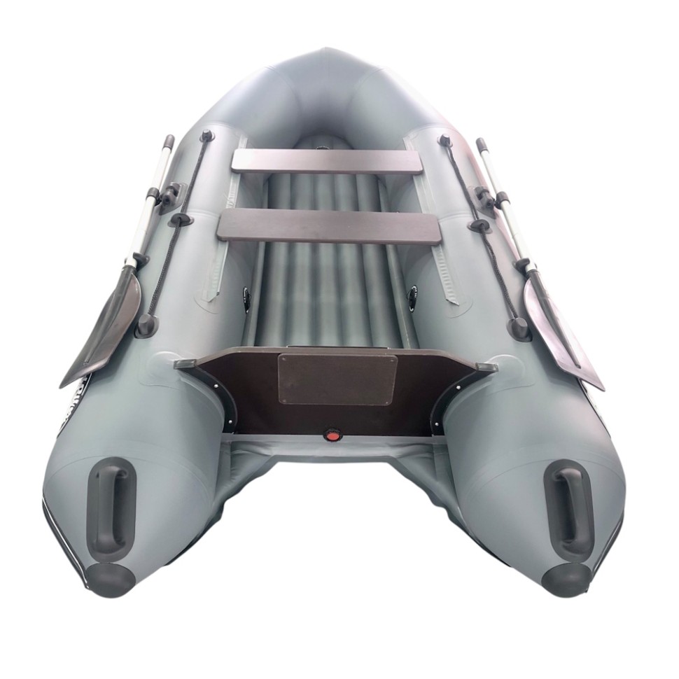 Лодка ПВХ "Бирюса-285" надувное дно (серая) B1-02-100G