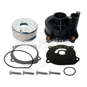 Корпус помпы в сборе Johnson V4, V6, V8 с валами 25 и 30 дюймов, с доп. отверстием охлаждения дейдв.