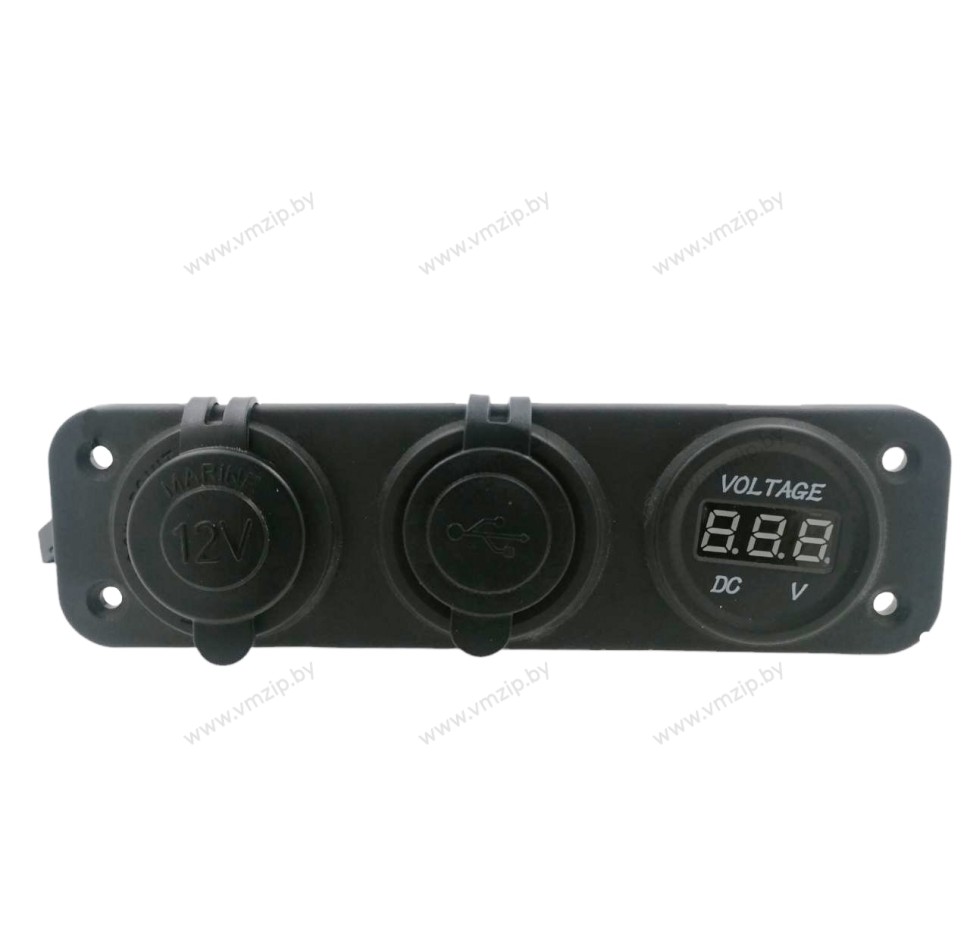 Разъём 12V 20A плюс USB плюс вольтметр SF50781-24