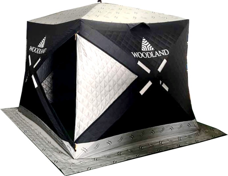Палатка зимняя КУБ WOODLAND ULTRA утеплённая 205х205х190 см