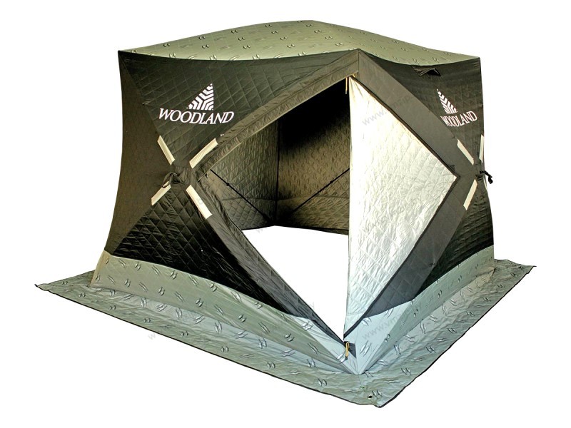 Палатка зимняя КУБ WOODLAND ULTRA утеплённая 205х205х190 см