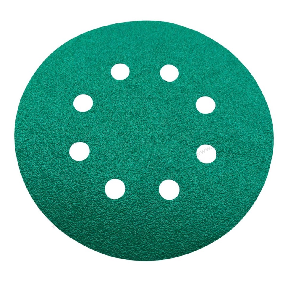 Круг шлифовальный HANKO Green Film D125мм 8отв. зеленый (P 120)
