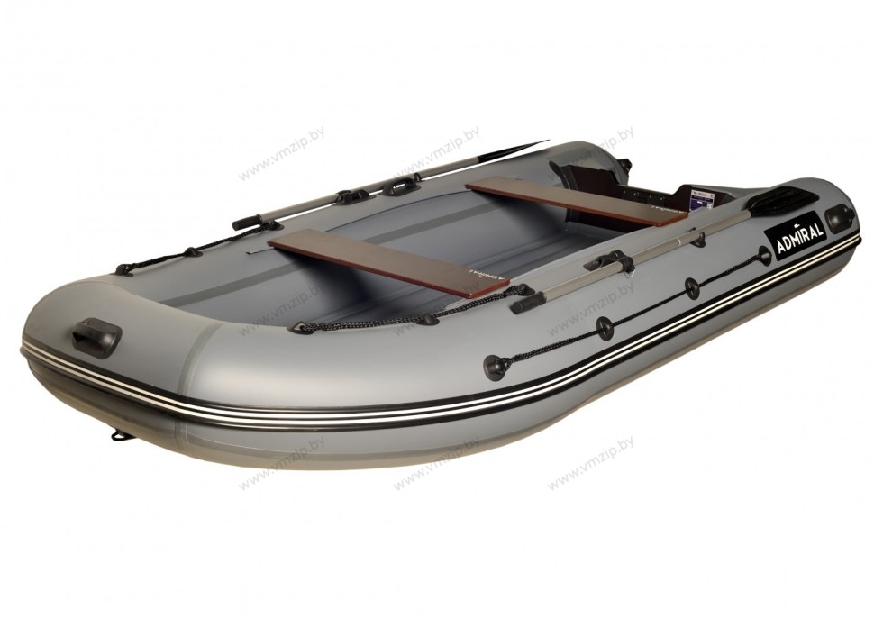 Лодка надувная моторная ADMIRAL 330CF с НДНД 3,3м красный/чёрный