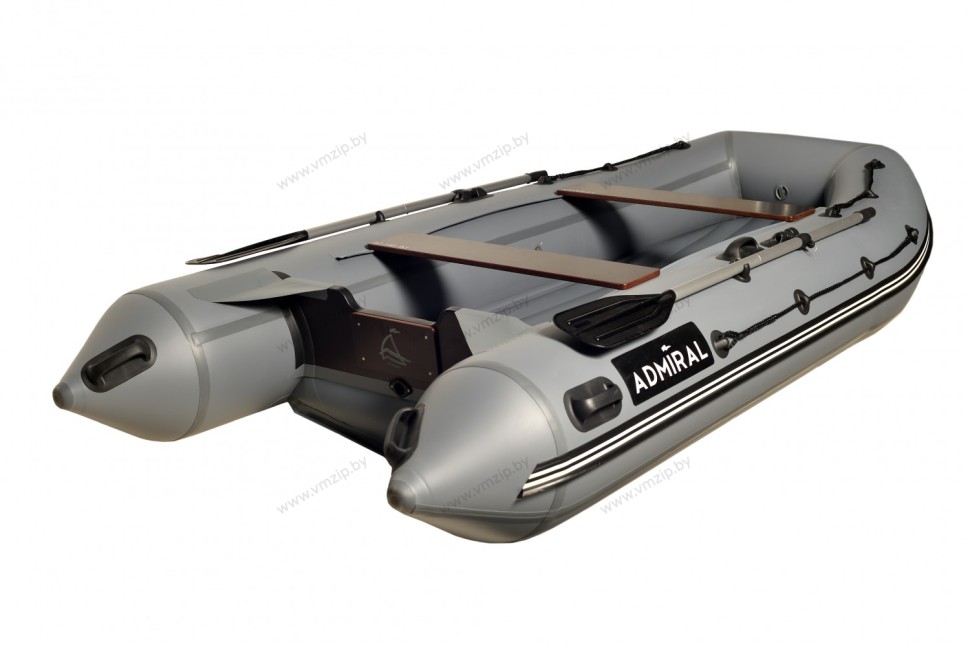 Лодка надувная моторная ADMIRAL 330CF с НДНД 3,3м красный/чёрный