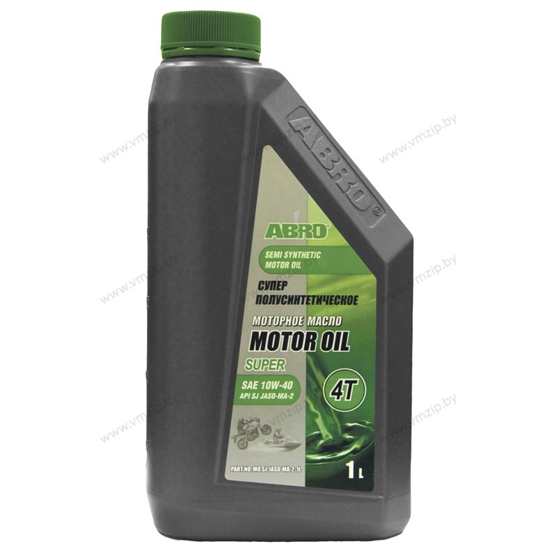 Масло моторное ABRO 10W40 полусинтетика (1л) API-SJ