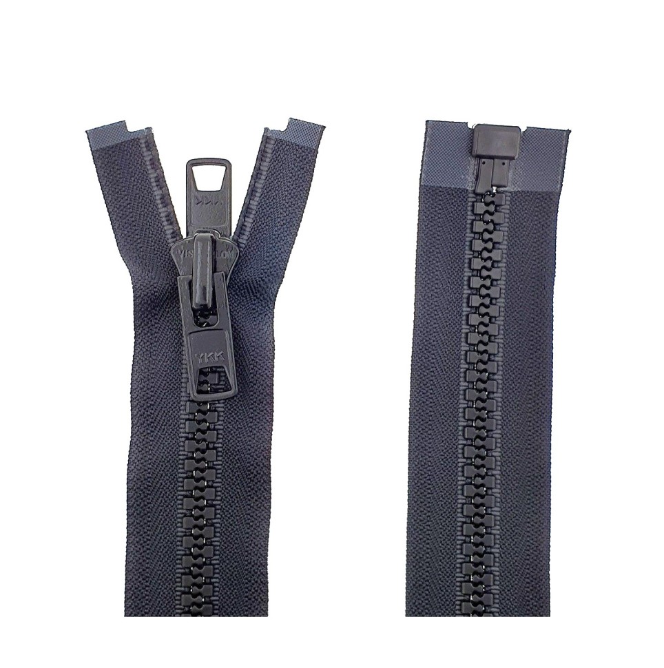 Молния с собачкой чёрная N8 42'', YKK842DSB