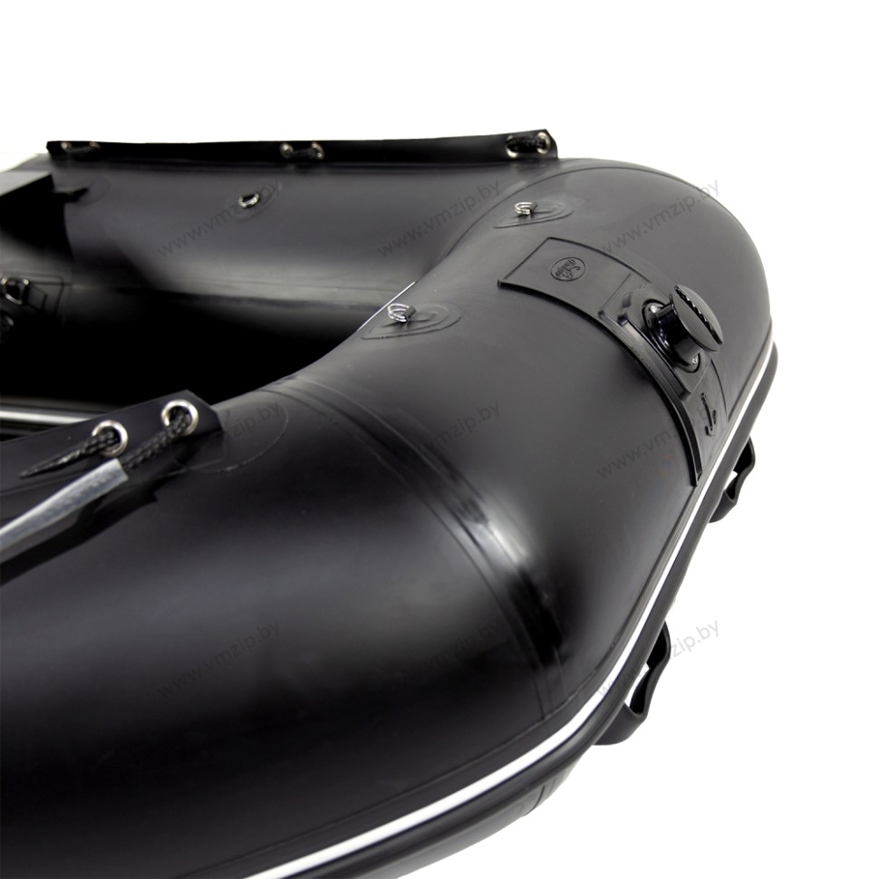 Лодка надувная моторная многоцелевая из ПВХ морского класса Badger HEAVY DUTY HD470 чёрный 4,7м