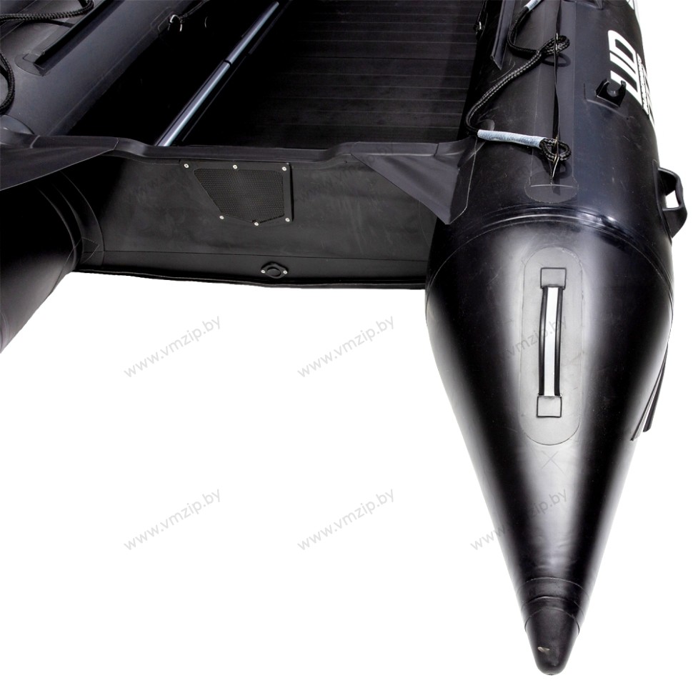 Лодка надувная моторная многоцелевая из ПВХ морского класса Badger HEAVY DUTY HD470 чёрный 4,7м