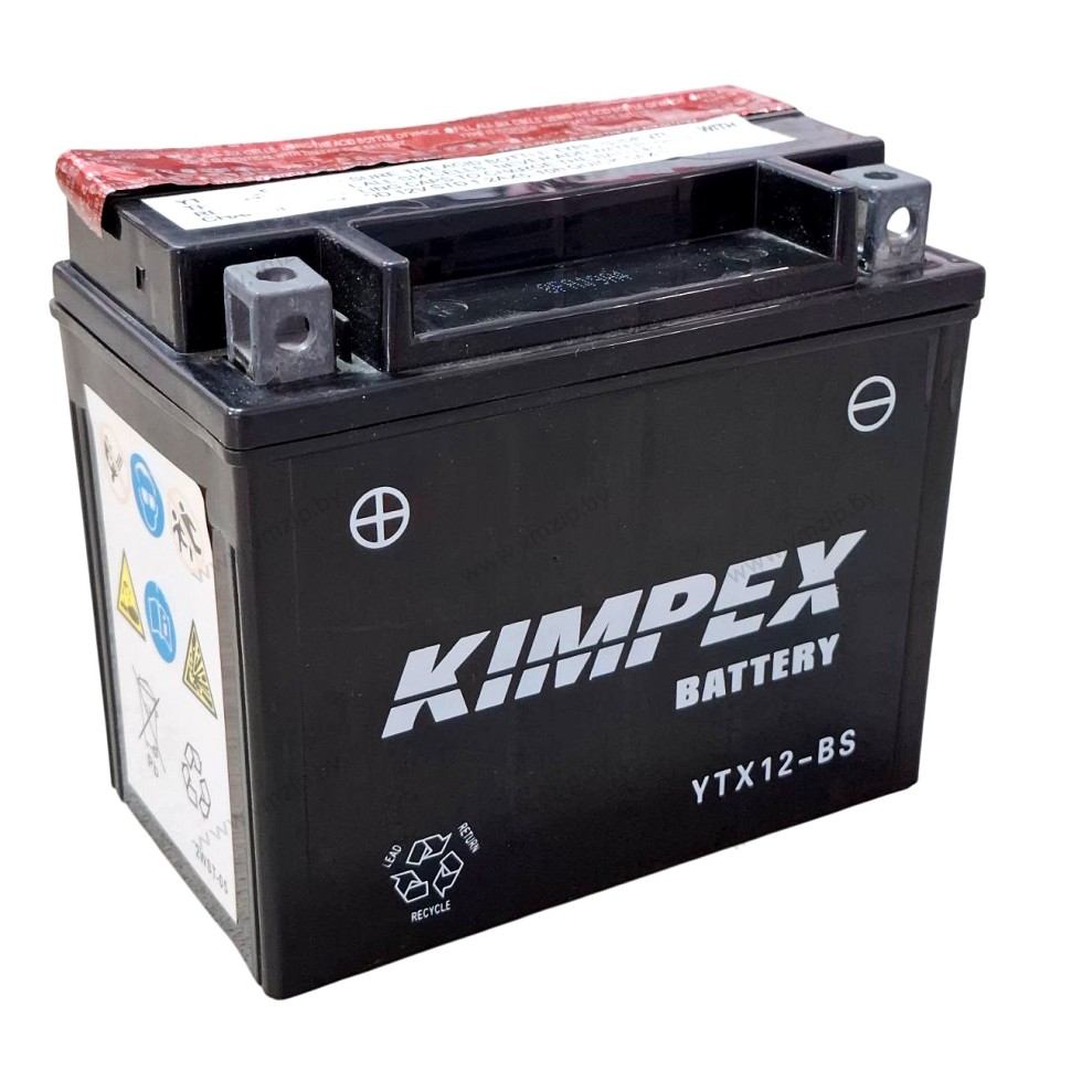 Батарея аккумуляторная, YTX12-BS (YTX12-BS-PP)