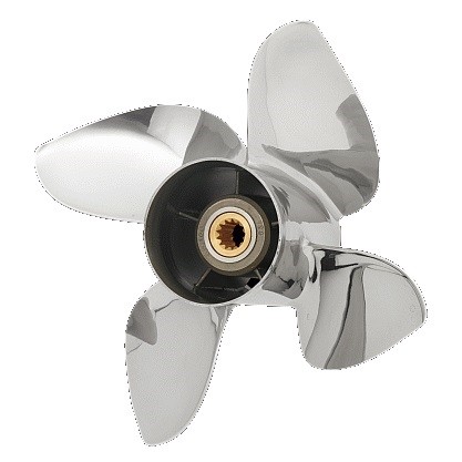 Винт PowerTech для Yamaha RXB4R15P-YM-90, шаг 15, 4-х лопастной, правого вращения.
