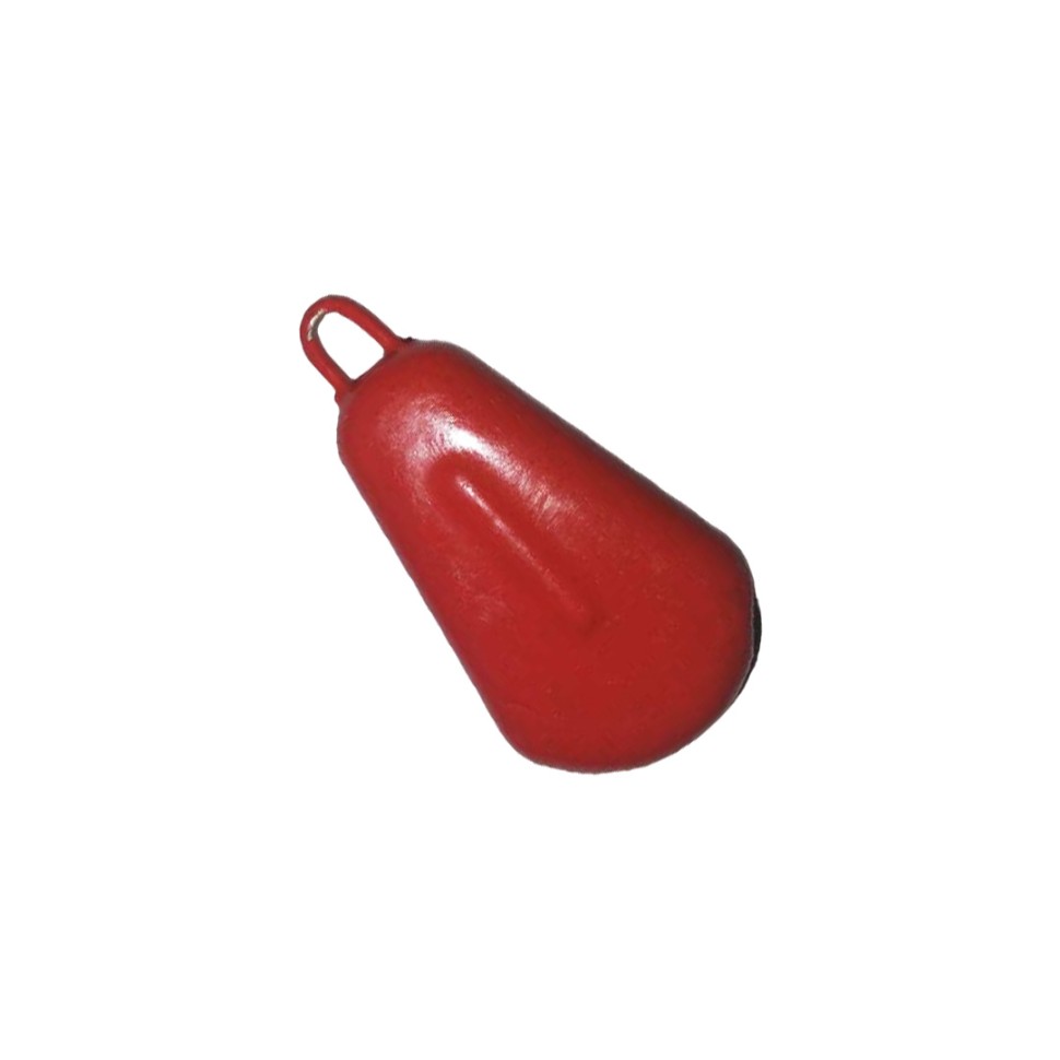 Грузило КАПЛЯ плоская W-K30R 30гр красный