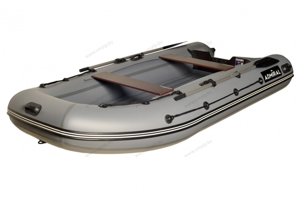 Лодка надувная моторная ADMIRAL 350 с НДНД 3,5м серый