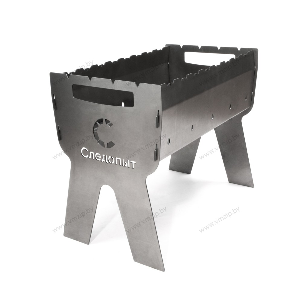 Мангал фигурный "Следопыт" складной, 502х290х400 мм, толщина 2 мм, без шампуров, в сумке