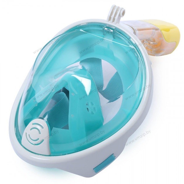 Маска с трубкой FREE BREATH, зеленая, размер S-M SF70584-1G
