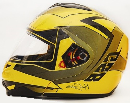 Шлем G-339 YELLOW BLACK желто/черный