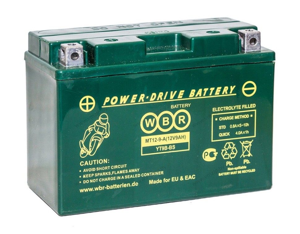 Аккумулятор WBR 150*70*105 MT12-9A (полярность прямая)