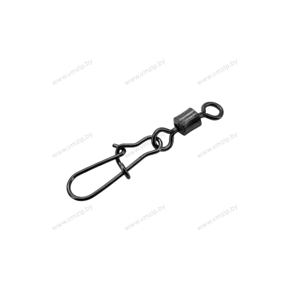 Карабин с вертлюгом Namazu ROLLING SWIVEL WITH NICE SNAP №4 тест:43кг уп. 10шт