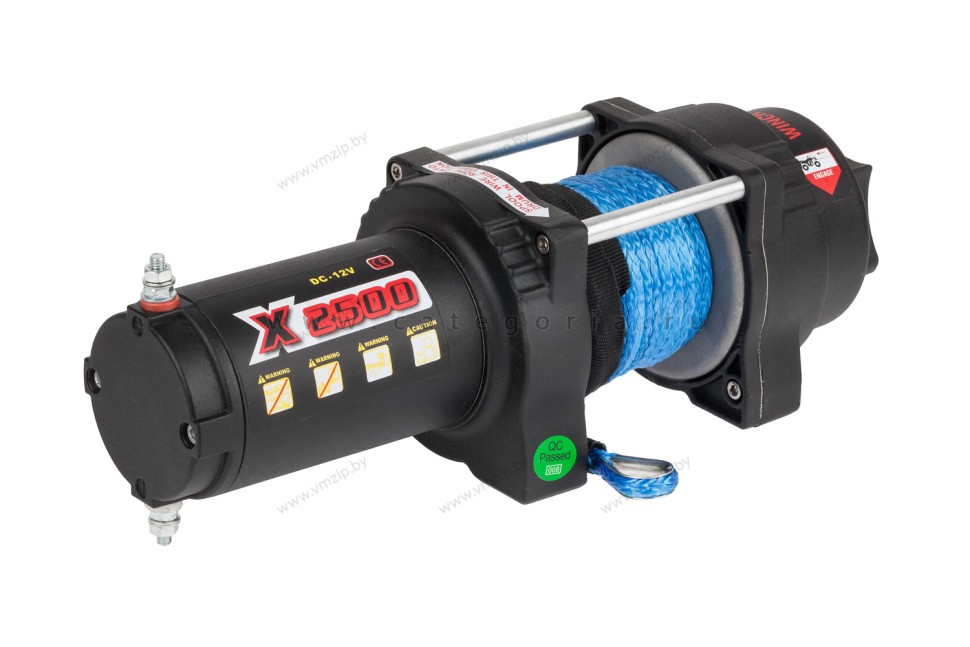 Лебедка для квадроцикла с синтетическим тросом MW X2500S