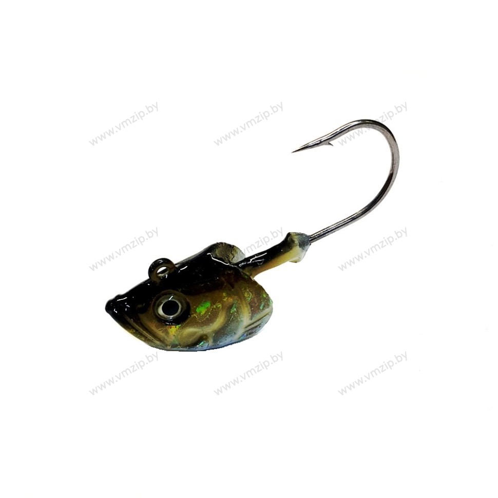 Джигголовка Fish Head Jig hook Realistic JF45G 45гр/5/0 золотой