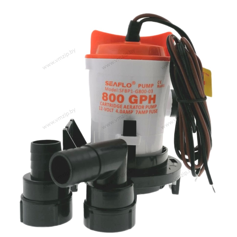 Помпа откачивающая 12V, 800 GPH SFBP1-G800-03