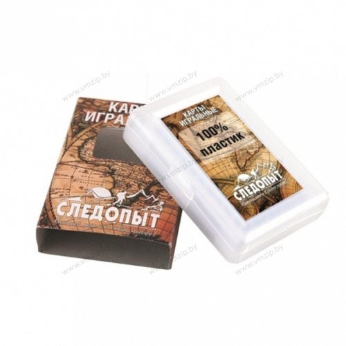 Карты игральные "СЛЕДОПЫТ", влагостойкие, пластик, 54шт. PF-BG-C01