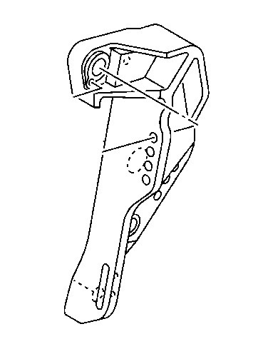 Струбцина подвески, левая Yamaha 6C5-431111-08-D