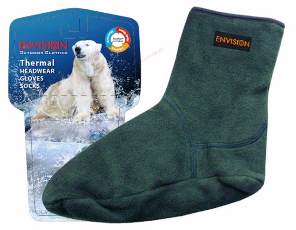 Термоноски ENVISION флисовые с утеплителем Thinsulate р. 42-46 зелёный