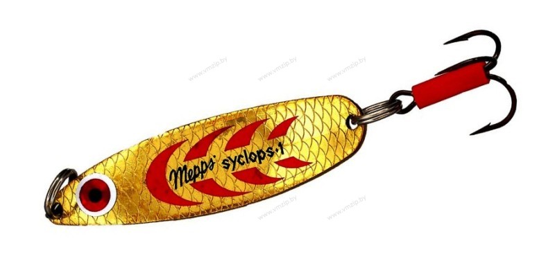 Блесна колеблющаяся MEPPS Syclops AG/ROUGE №3 26гр gold