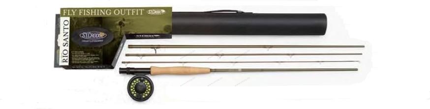 Удилище нахлыстовое с катушкой и шнуром St.Croix Rio Santo Fly F.O. RSK804.4 Mod.Fast, длина 2,43м
