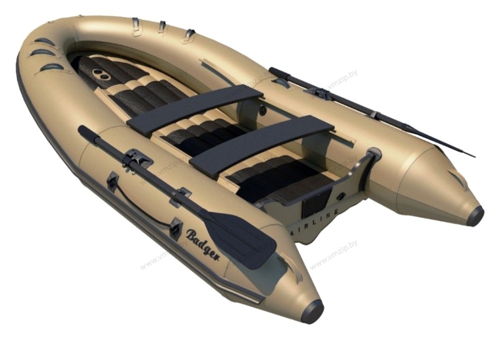 Лодка надувная моторная BADGER AIR LINE ARL360-OLIVE с НДНД 3,6м