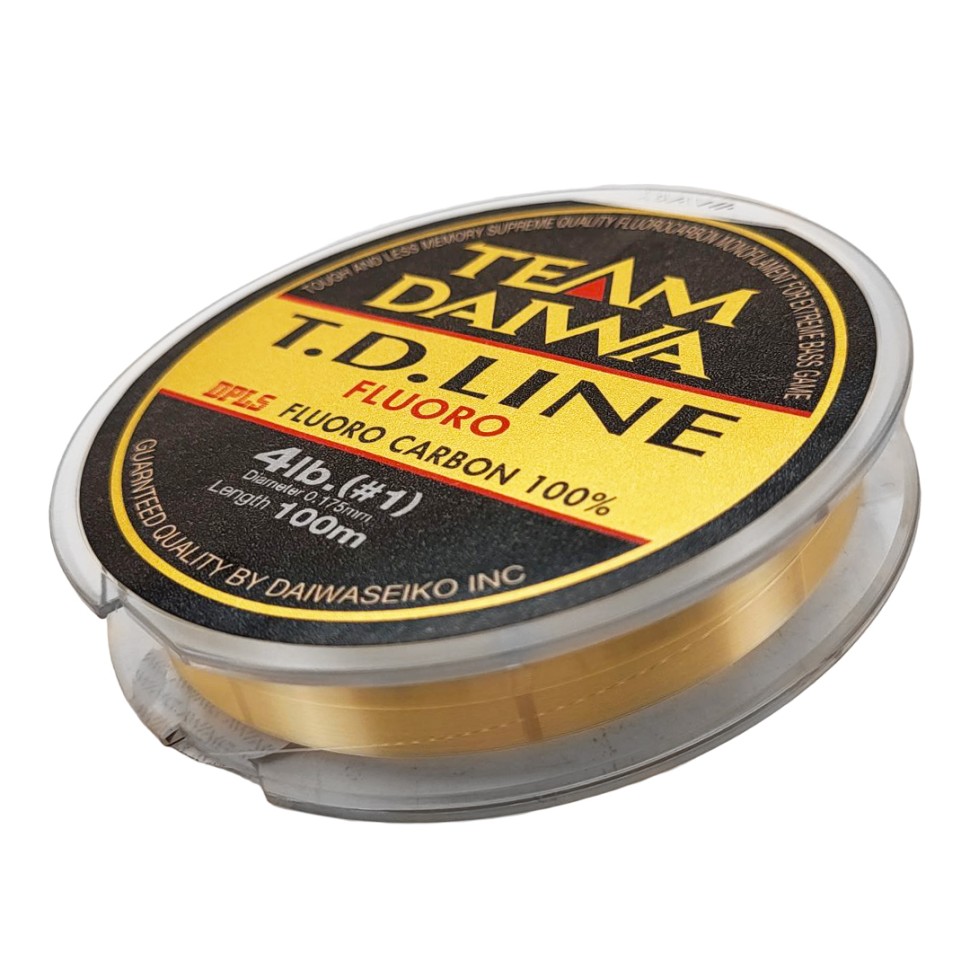 Леска монофильная флюорокарбоновая DAIWA TD LINE 0,175мм/100м/2кг