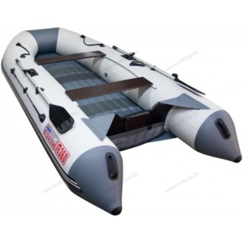 Лодка надувная моторная Алтай A360 НДНД белый/серый 3,6м